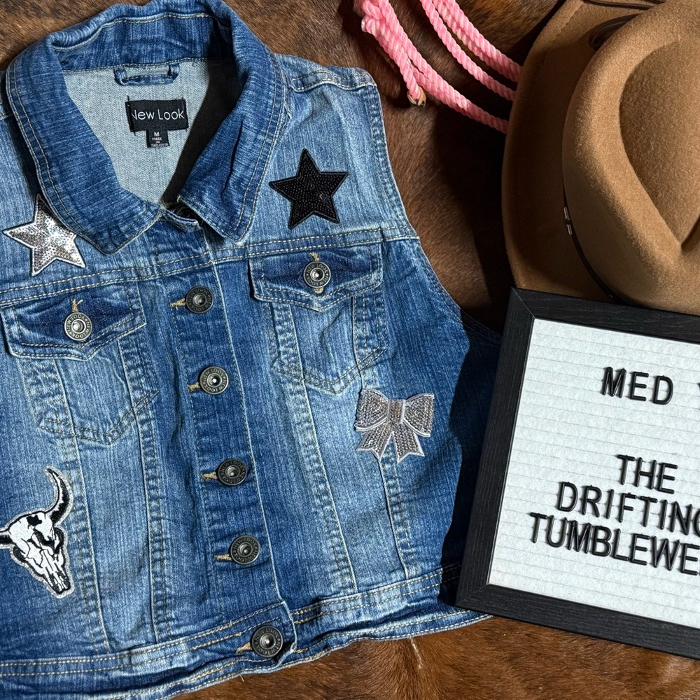 Upcycled Denim Vest